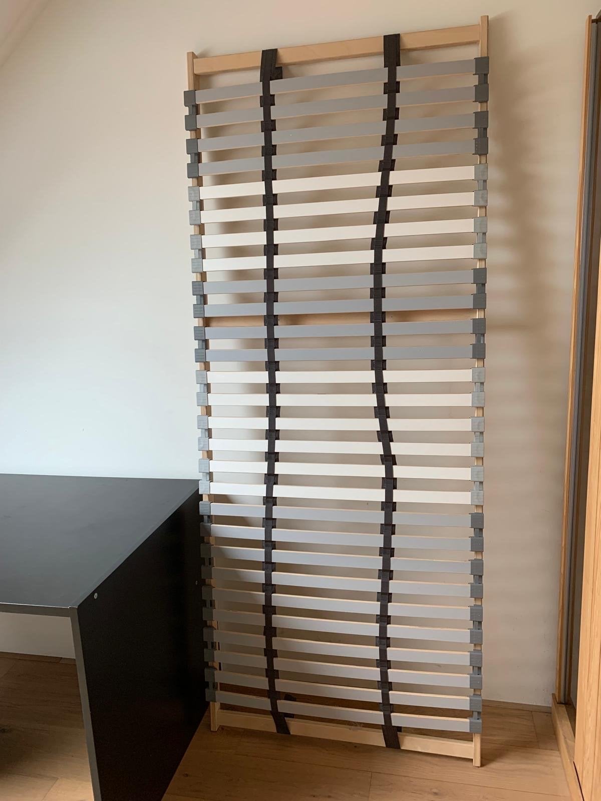 2x IKEA LÖNSET Lattenbodem 80x200 cm, Ophalen, Wit, Tweepersoons, Zo goed als nieuw