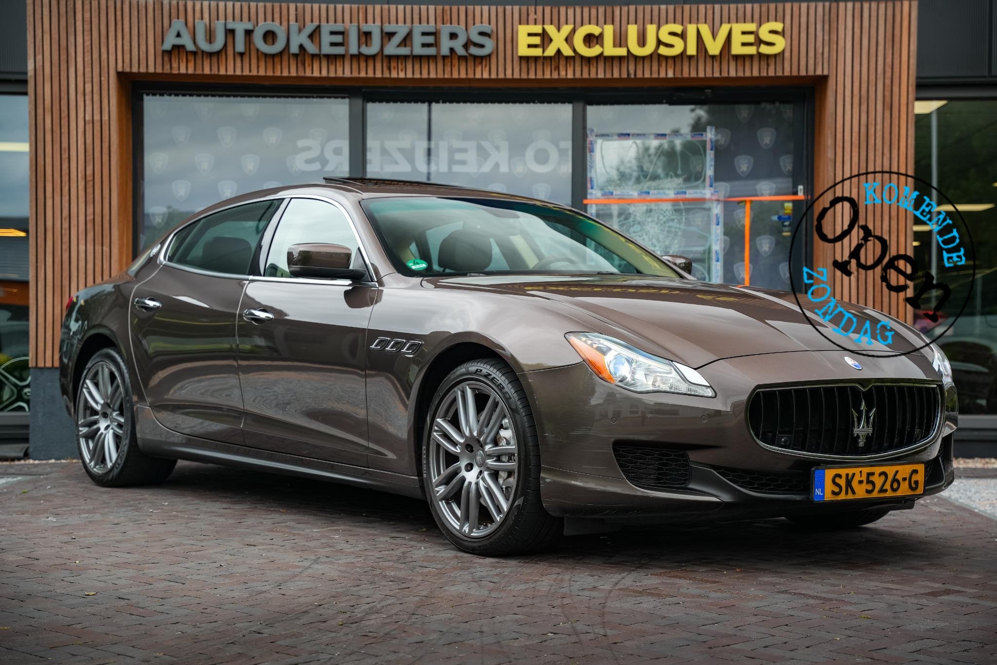 Maserati Quattroporte 3.0 S Q4 Achteruitrijcamera DAB+ Stoel, Auto's, Maserati, Euro 5, Gebruikt, Bruin, 120 €/maand