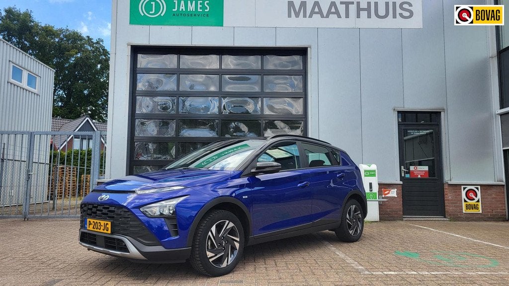 Hyundai Bayon 1.0 T-GDI Comfort Smart, Auto's, Hyundai, Voorwielaandrijving, Gebruikt, 1095 kg, Blauw