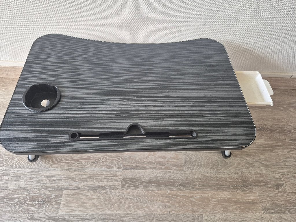 Tafeltje voor bed, Ophalen, Zo goed als nieuw, Rechthoekig, Hout