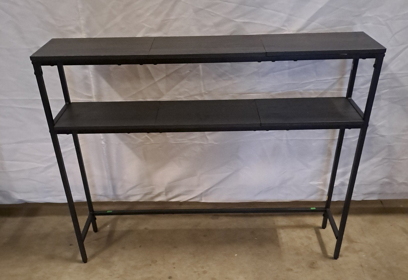 Sidetable met 2 planken - L 100 B 20 H 81 cm, Huis en Inrichting, 50 tot 100 cm, Zo goed als nieuw, Minder dan 25 cm, Rechthoekig