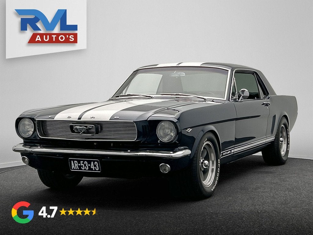 Ford MUSTANG V8 C-Code 347 Stroker 1966 *Gerestaureerd*, Auto's, Oldtimers, Bedrijf, Te koop, Airconditioning, Lederen bekleding