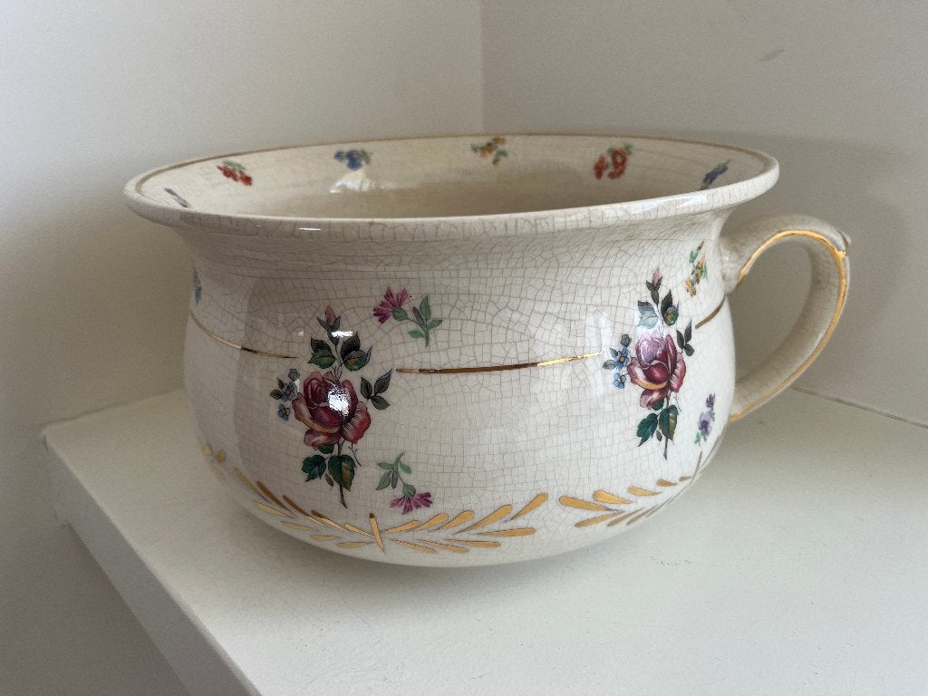 Brocante Engelse po/nachtspiegel Made in England 5014, Antiek en Kunst, Ophalen of Verzenden