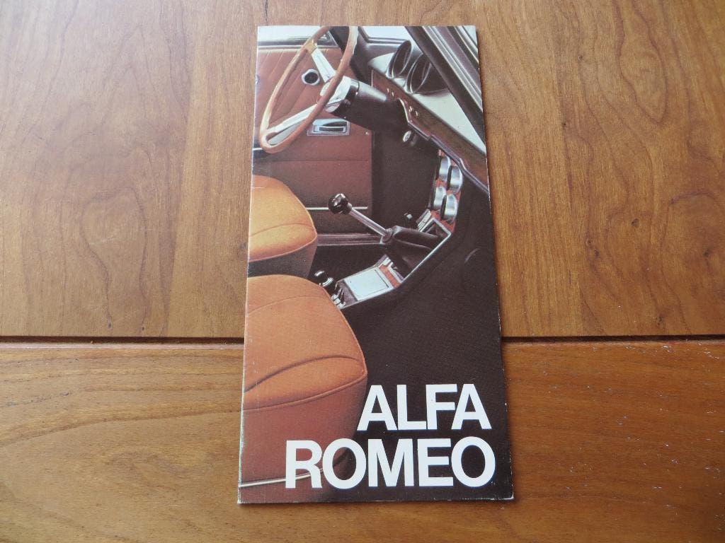 Folder Alfa Romeo programma 1971 Spider Giulia Montreal GT, Alfa Romeo, Ophalen of Verzenden, Zo goed als nieuw, Alfa Romeo