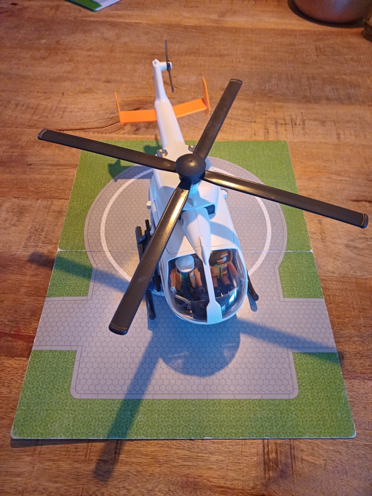 Playmobil 70048 Helikopter met landingsplatform, Kinderen en Baby's, Speelgoed | Playmobil, Gebruikt, Complete set, Voertuig, Ophalen of Verzenden