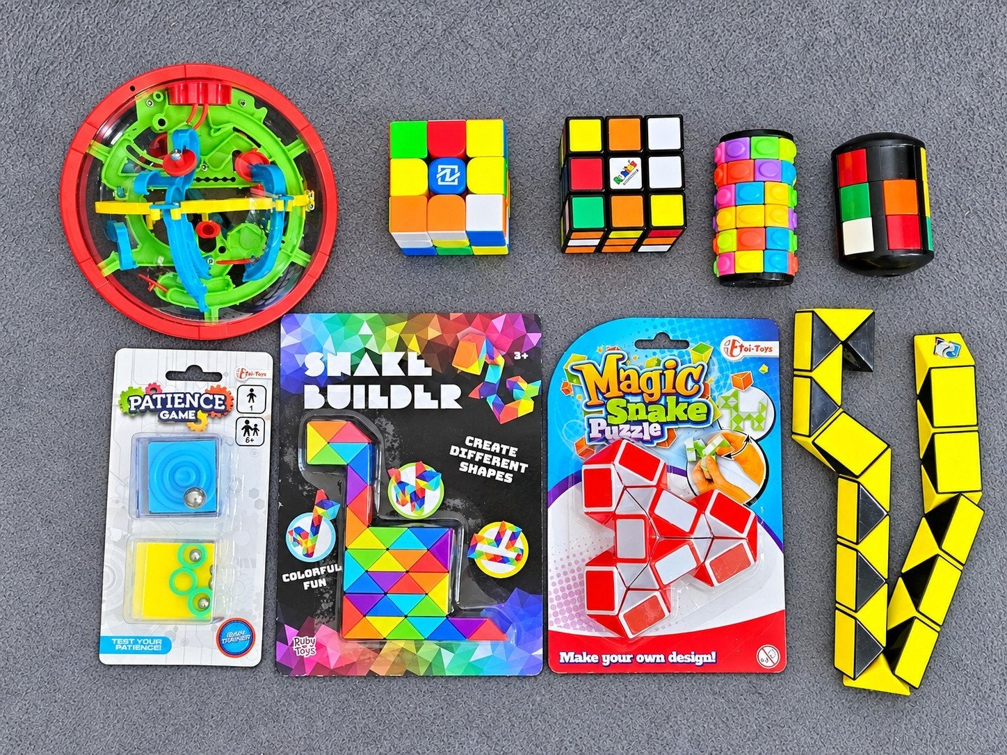 Rubik's cubes en andere puzzelspellen (9 stuks) Z.G.A.N., Ophalen of Verzenden, Zo goed als nieuw, Jongen of Meisje