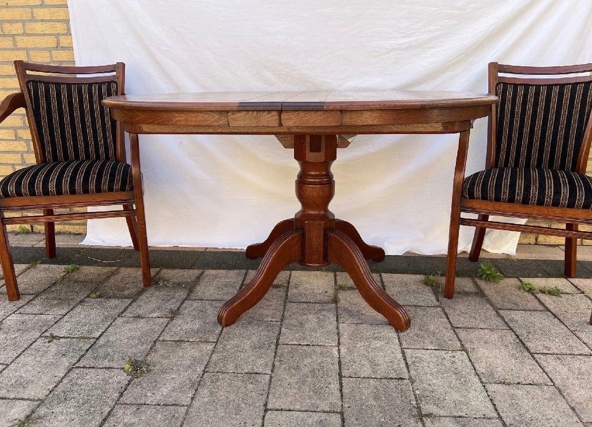 Bannink Jugendstil Kersenhouten Uitschuifbare Eettafel, Antiek en Kunst, Ophalen