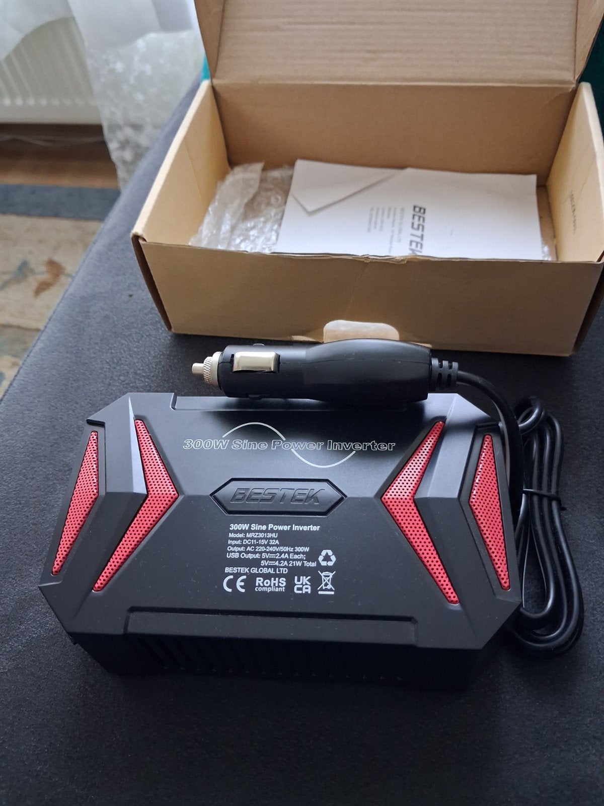 BESTEK 300W Sinus Omvormer - Auto naar AC/USB, Ophalen of Verzenden, Nieuw, Universele onderdelen