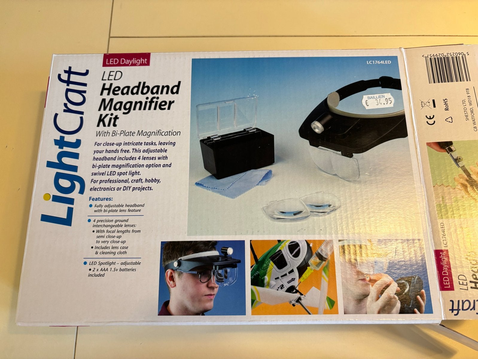 Nieuw LightCraft LED Hoofdband Vergrootglas Kit met Bi-Plate, Ophalen of Verzenden, Nieuw