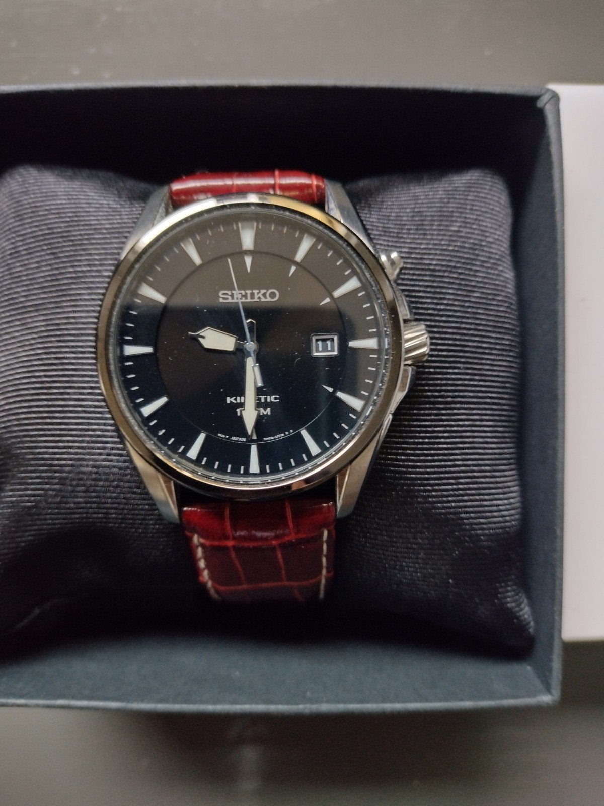 Mooie zgan Seiko Kinetic, Ophalen of Verzenden, Zo goed als nieuw, Seiko