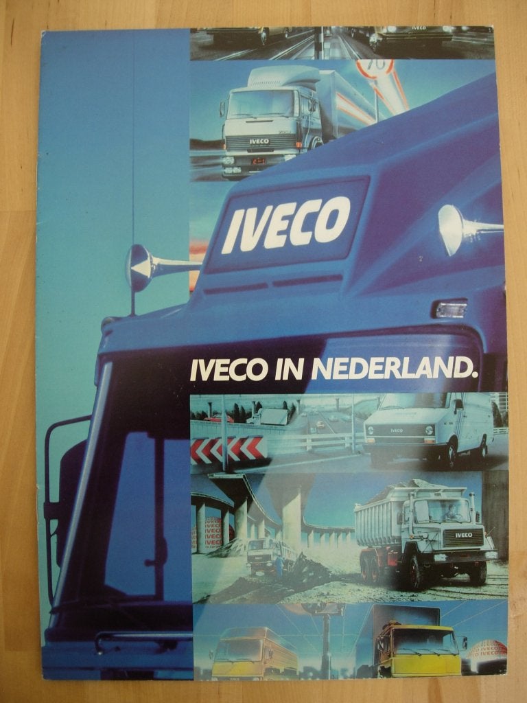 Iveco Brochure ca 1984 – Iveco in Nederland, Iveco, Ophalen of Verzenden, Zo goed als nieuw, Overige merken