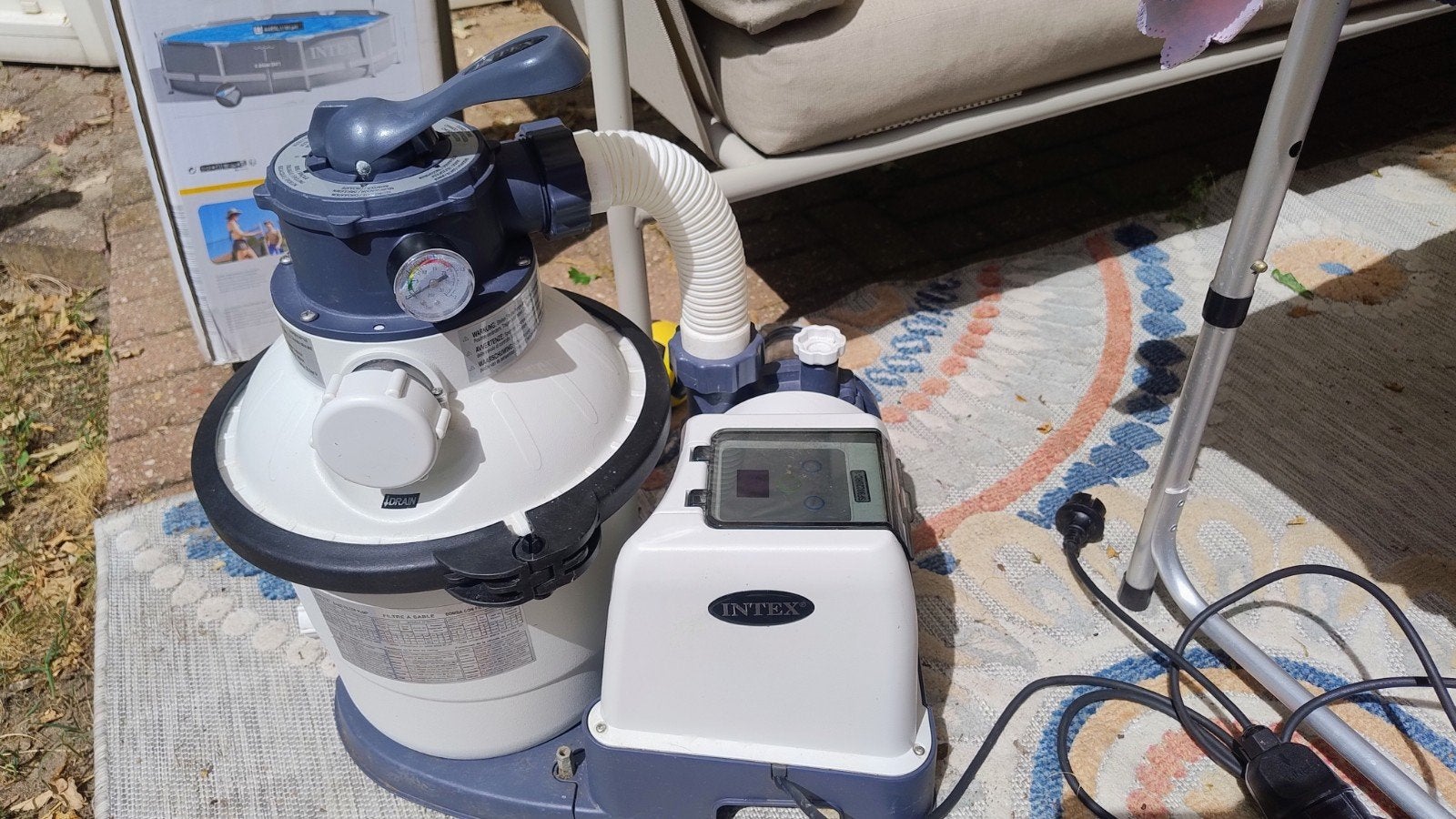 Intex Krystal clear zandfilterpomp, Tuin en Terras, Zwembad-toebehoren, Ophalen