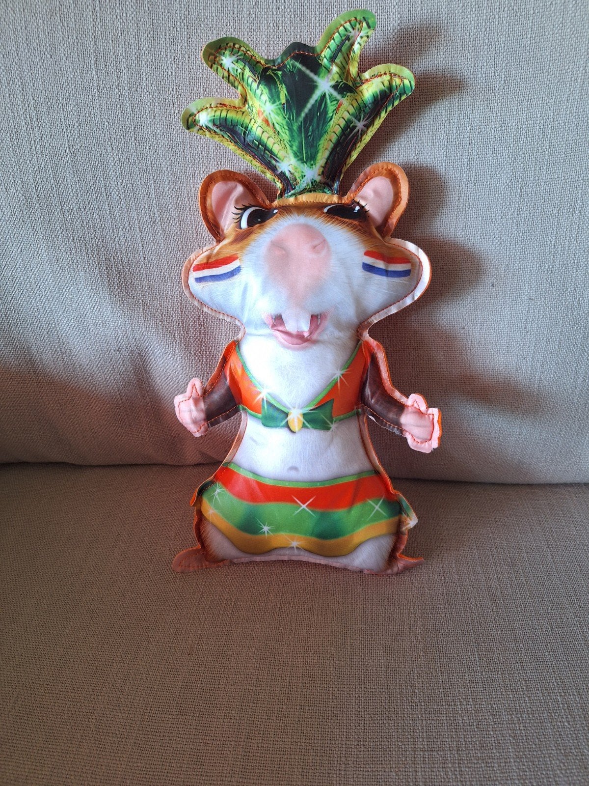 ORANJE WK HAMSTER XL, Verzenden, Zo goed als nieuw, Oranje, Overige typen