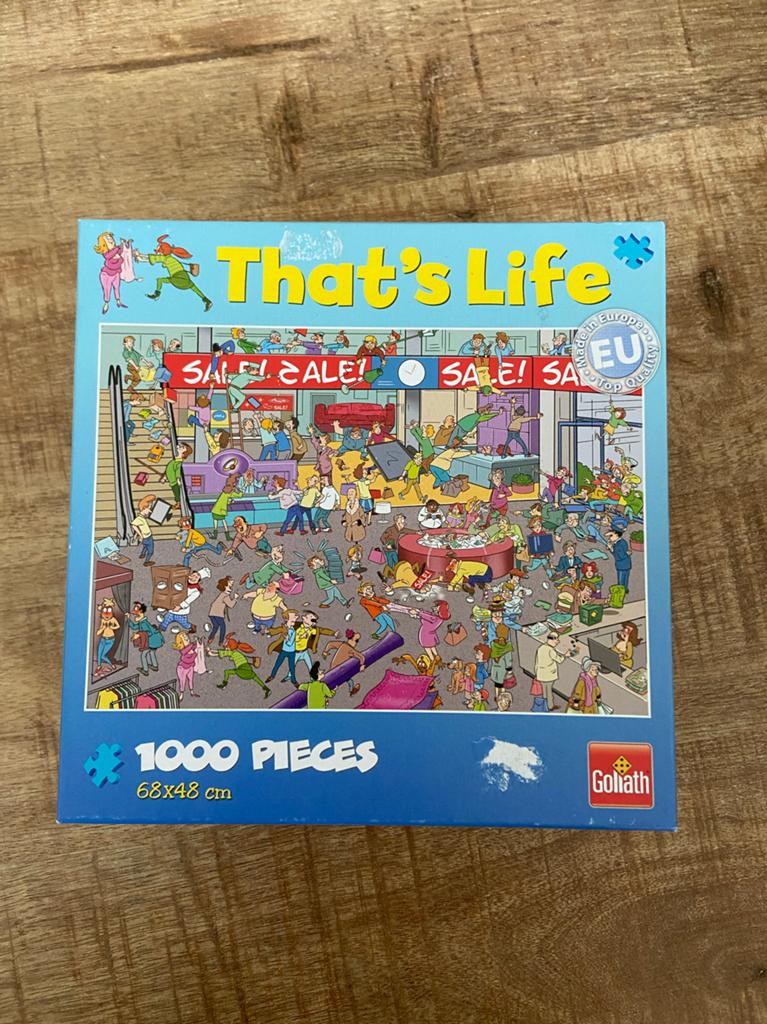 Diverse puzzels: That's Life, Hema, Wasgij (1000/500 stukjes, Hobby en Vrije tijd, Denksport en Puzzels, Ophalen of Verzenden
