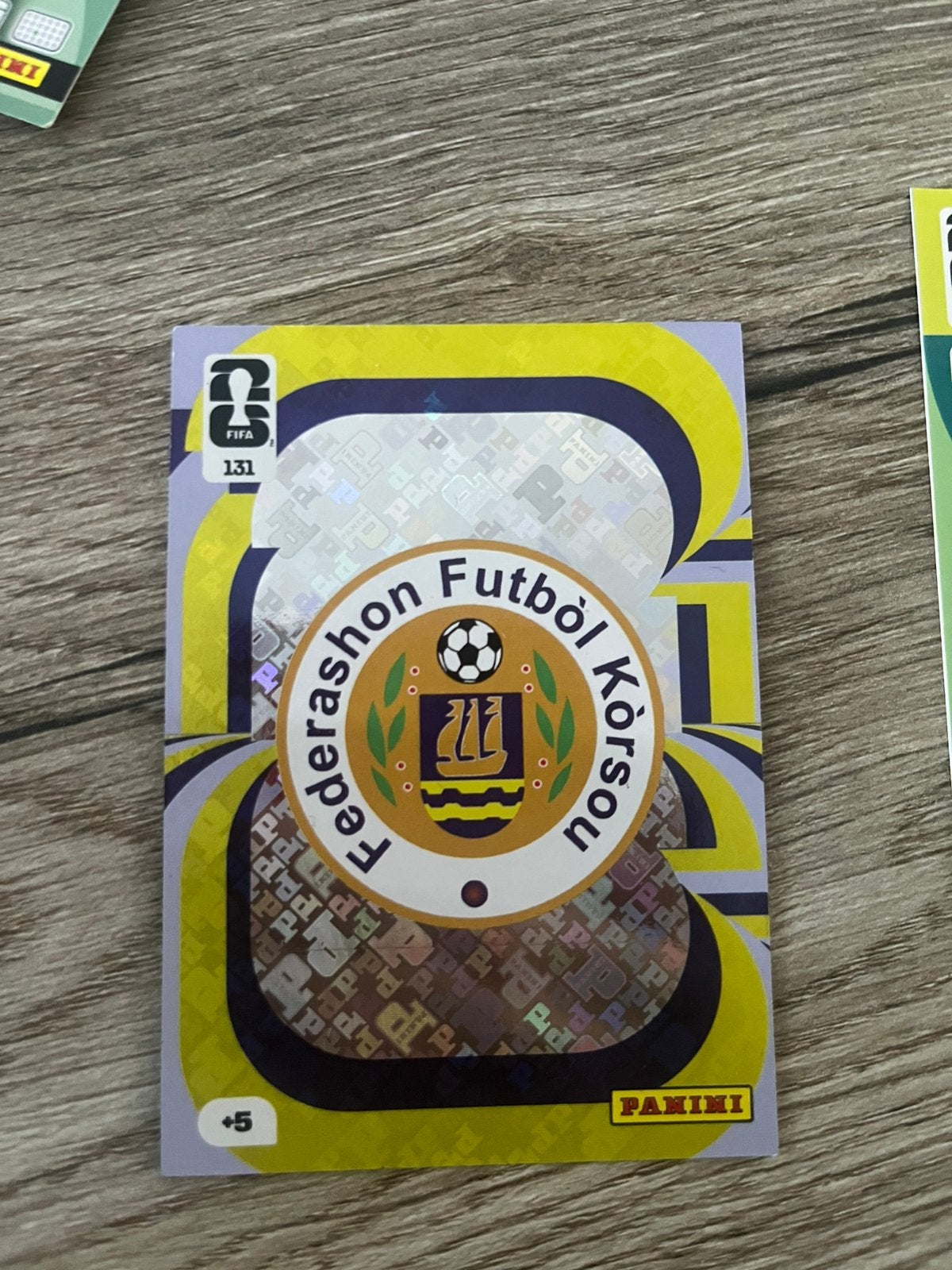 Panini Fifa world cup kaart Curaçao team crest nr 131, Ophalen of Verzenden, Nieuw, Plaatje