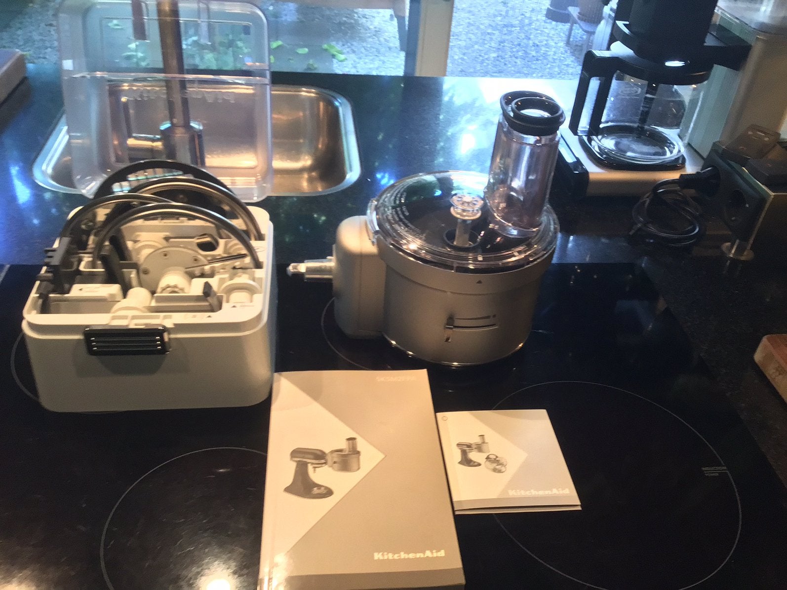 Kitchenaid foodprocessor accessoire 5KSM2FPA € 99,-, Ophalen, Zo goed als nieuw, 3 snelheden of meer