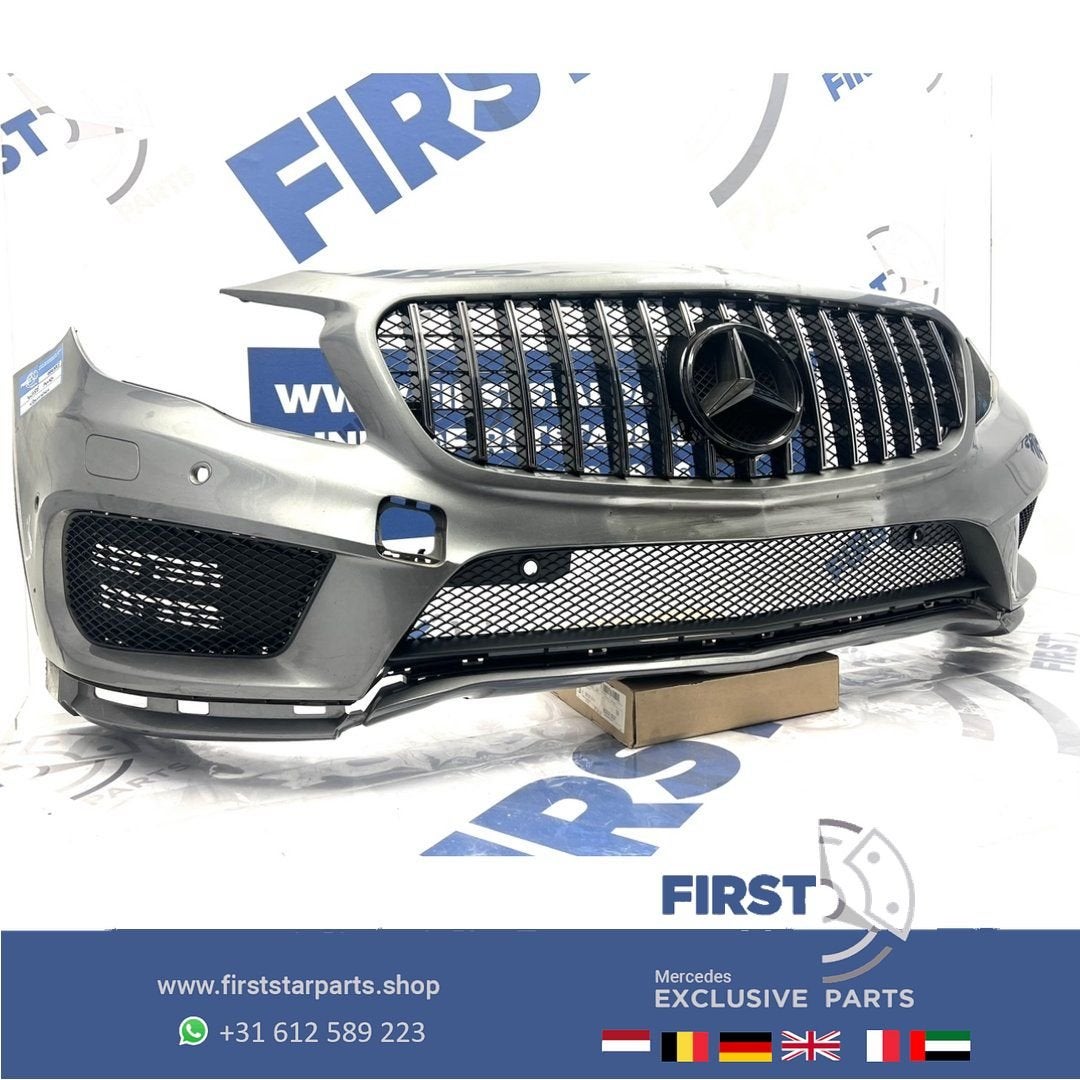 W156 BUMPER X156 GLA AMG GT VOORBUMPER ZWART WIT GRIJS PRE-F, Gebruikt, -, Voor, Ophalen of Verzenden