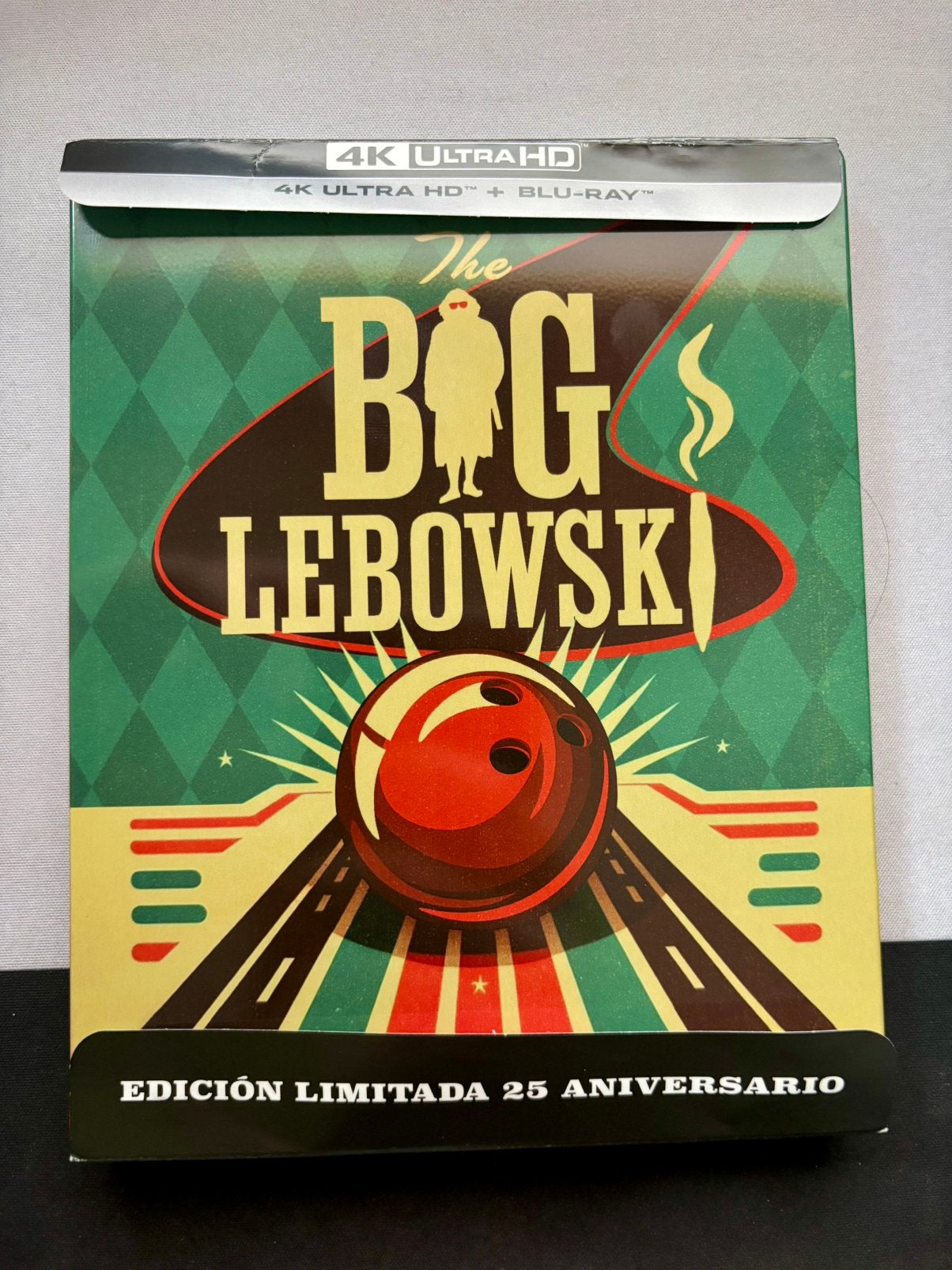 The Big Lebowski 25th Anniversary Steelbook 4K HD Blu-Ray, Cd's en Dvd's, -, -, Ophalen of Verzenden, Zo goed als nieuw