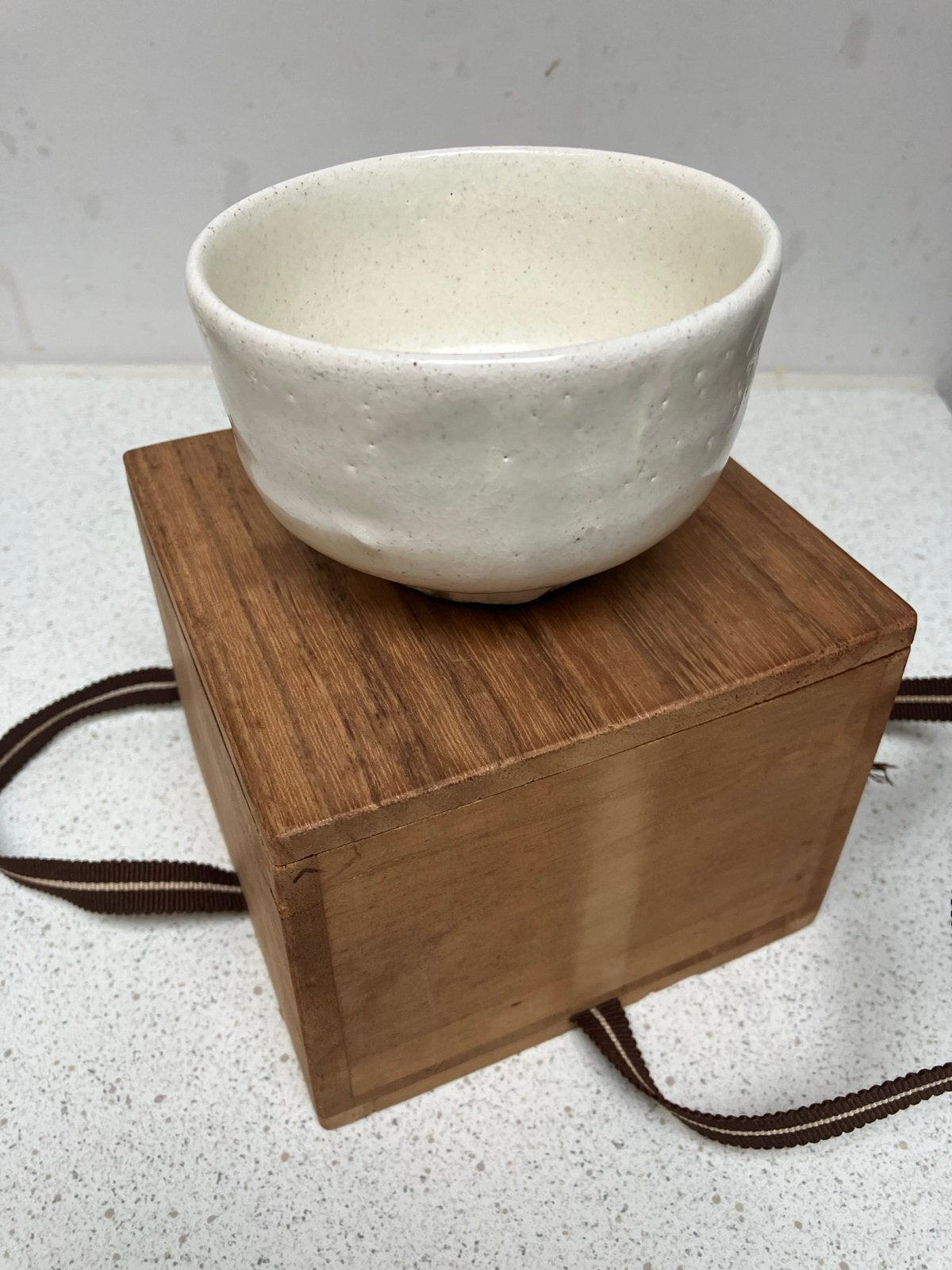 Schitterende Japanse Chawan in originele doos, Ophalen of Verzenden
