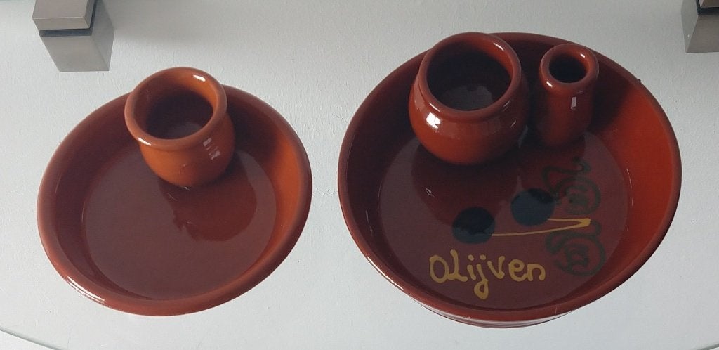 tapas olijven schaaltjes, volgnr 68, Overige typen, Ophalen of Verzenden, Zo goed als nieuw, Overige materialen