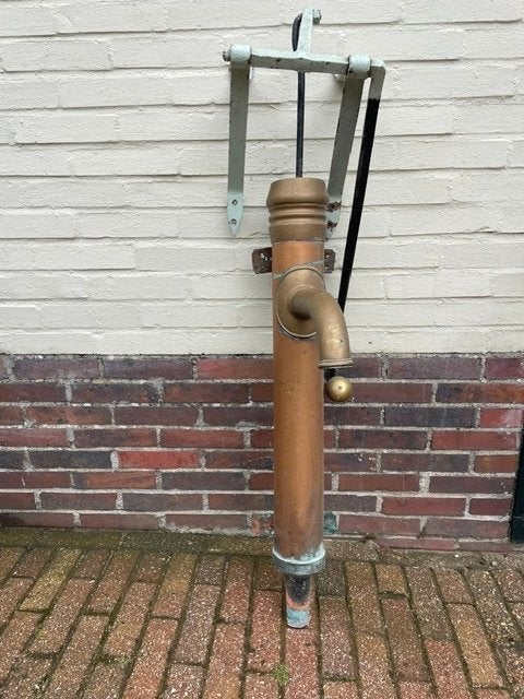 Antiek Koperen waterpomp, Ophalen, Gebruikt, Handmatig, Overige typen