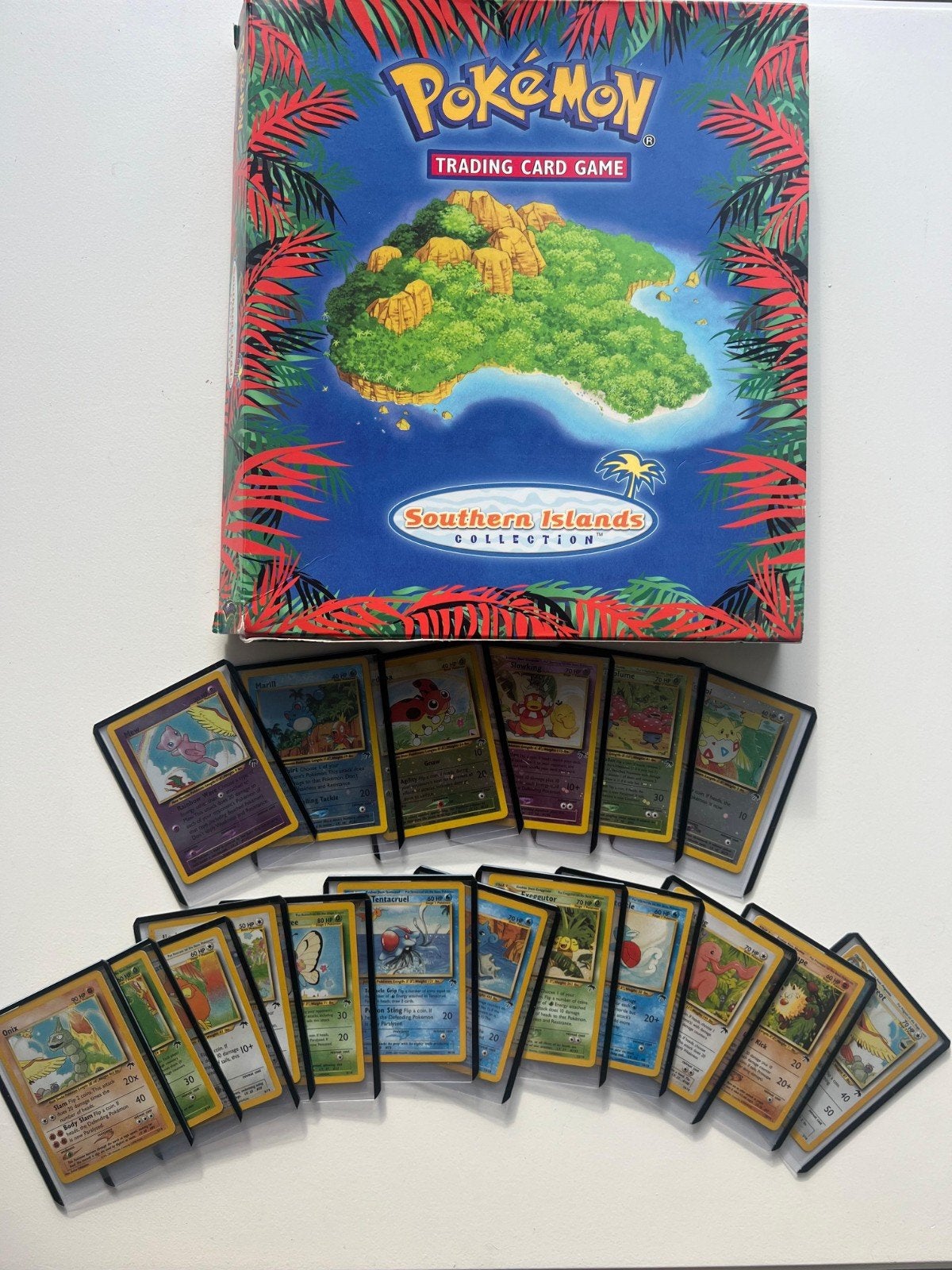 Complete Pokemon Southern Islands set NM, Ophalen of Verzenden, Zo goed als nieuw, Meerdere kaarten, Foil