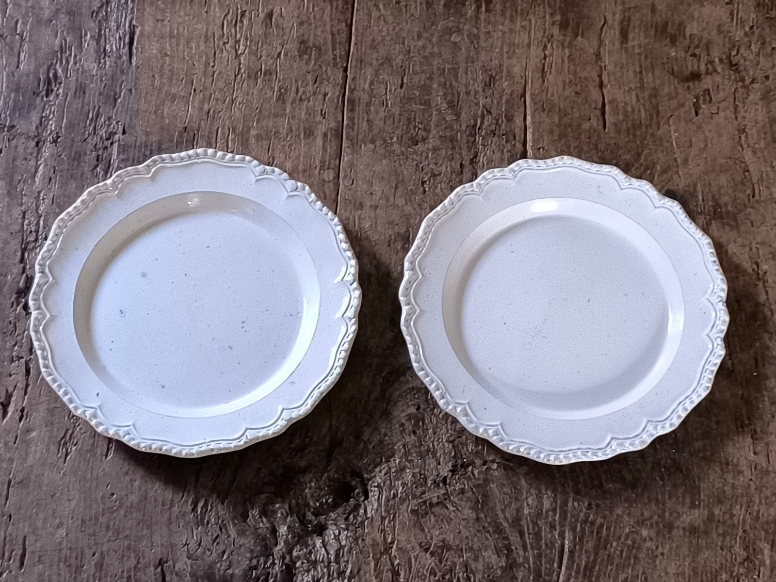 creamware aardewerk borden 18e eeuw Engeland, Ophalen of Verzenden
