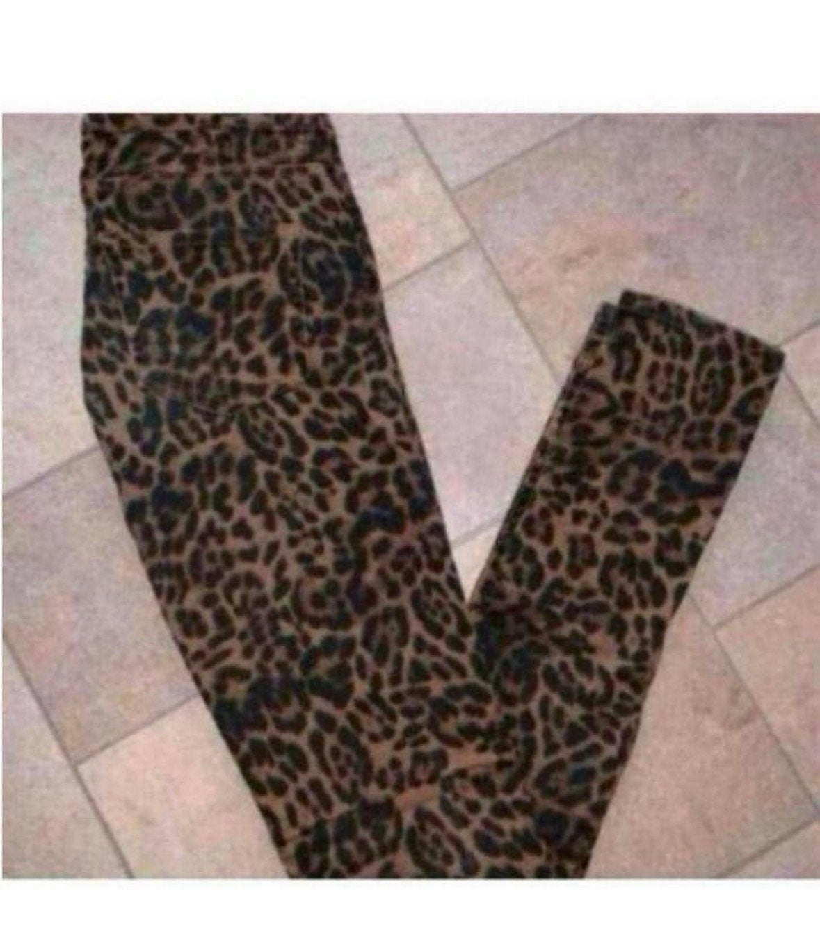 H&M Luipaardprint Broek - Maat s, Maat 38/40 (M), Bruin, Ophalen of Verzenden, Lang
