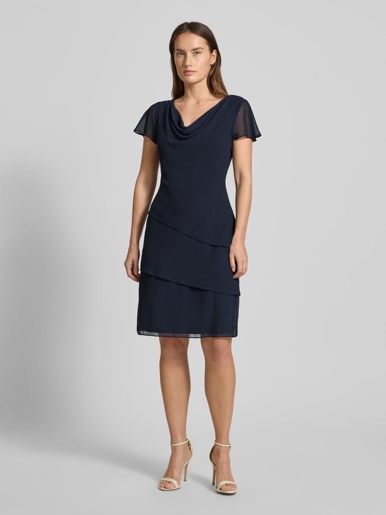 Christian Berg cocktailjurk, maat 36/38, Kleding | Dames, Maat 38/40 (M), Blauw, Ophalen of Verzenden, Zo goed als nieuw