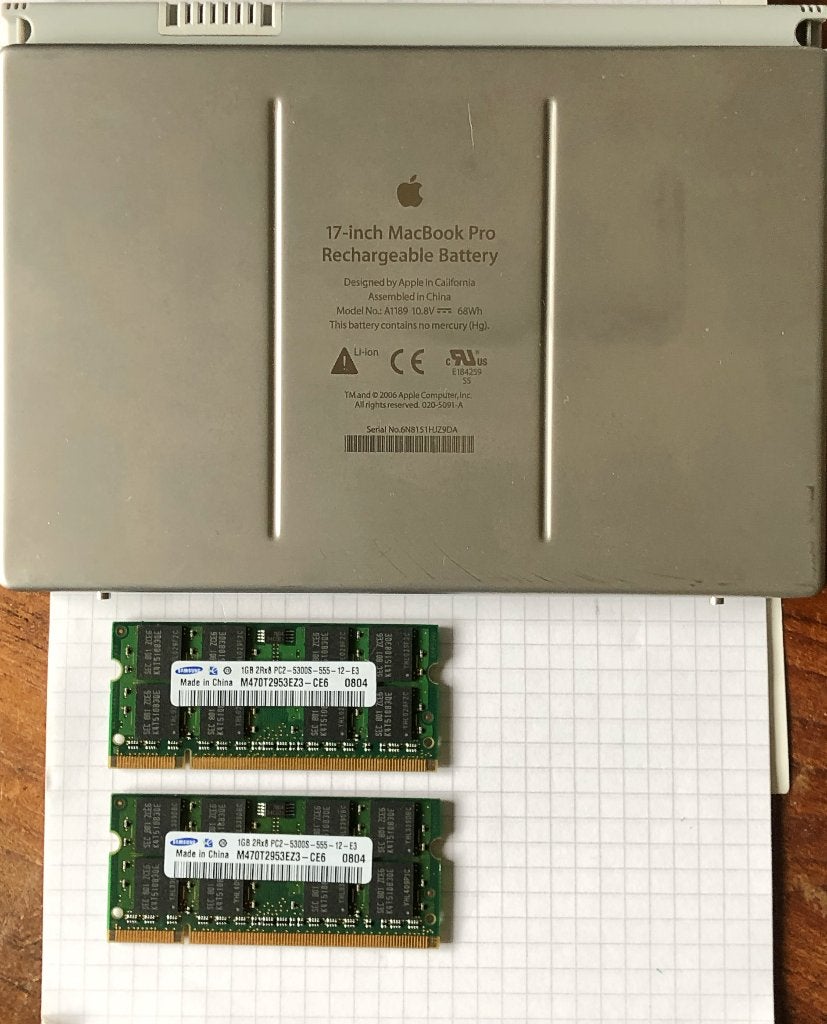 Spare Part Macbook Pro(2008), Computers en Software, RAM geheugen, Gebruikt, Overige soorten, Ophalen of Verzenden, Zie foto