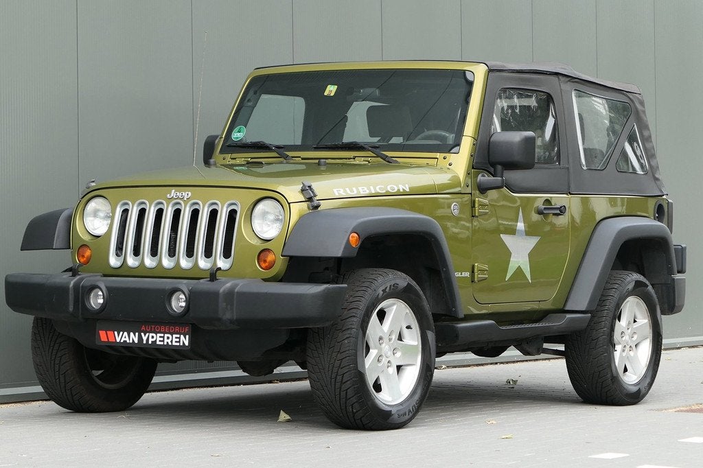 Jeep Wrangler 3.8 Rubicon Youngtimer Airco Cruise, Auto's, Jeep, Stof, Gebruikt, Beige, Vierwielaandrijving