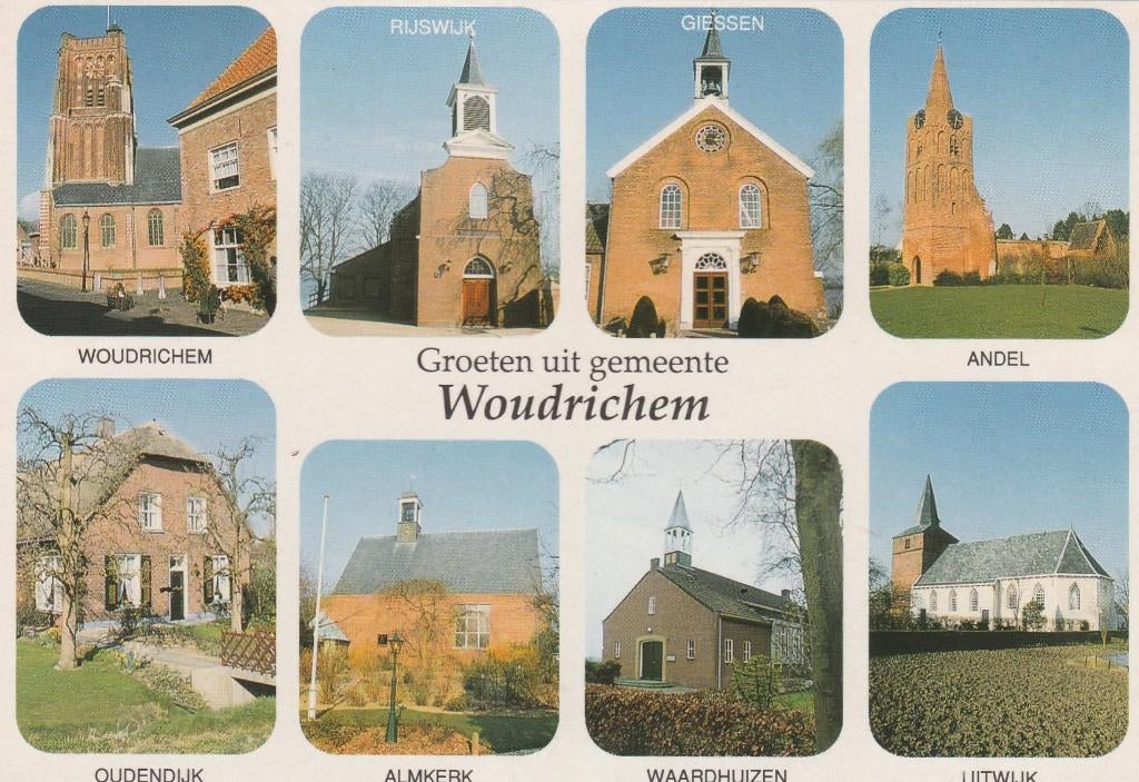 WOUDRICHEM Gemeente Kerken, Verzenden, 1980 tot heden, Gelopen, Noord-Brabant
