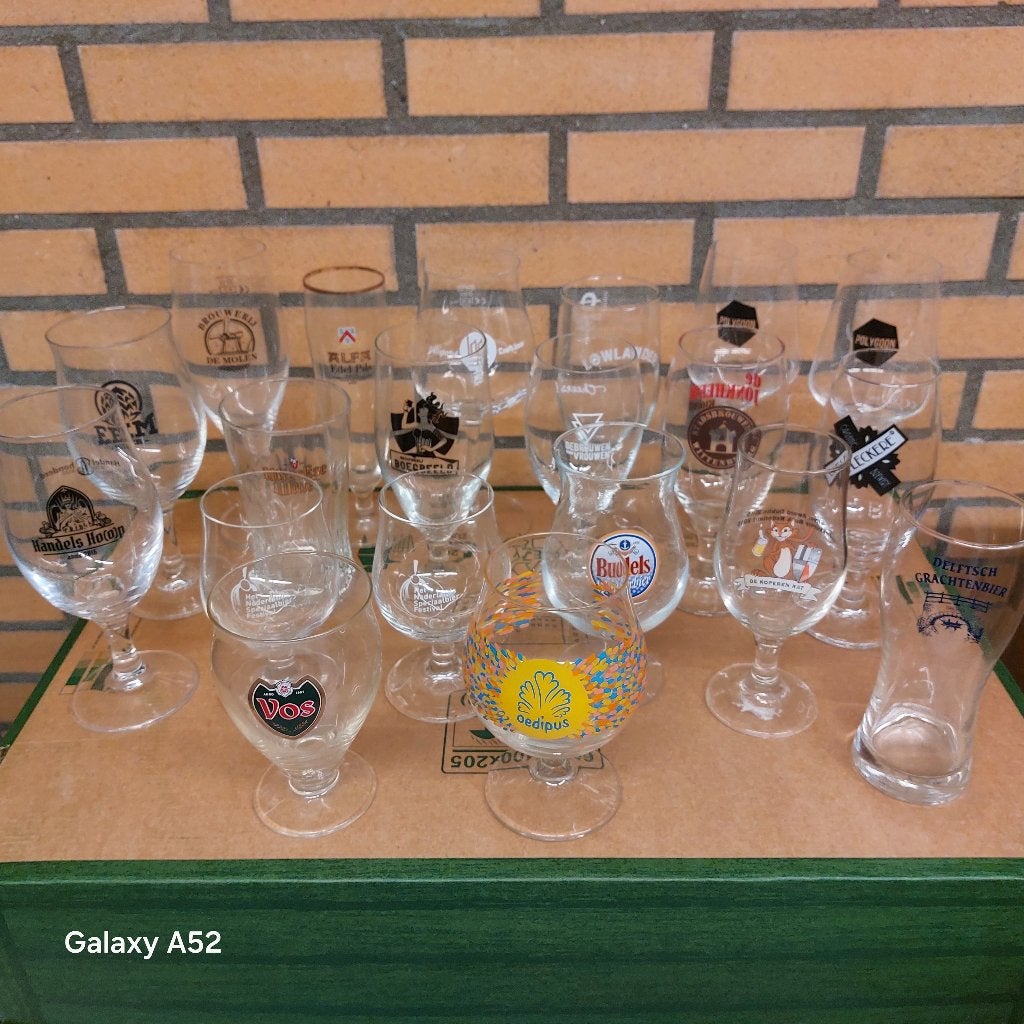 Glazen van Nederlandse biermerken, Verzamelen, Ophalen of Verzenden, Zo goed als nieuw, Glas of Glazen, Overige merken