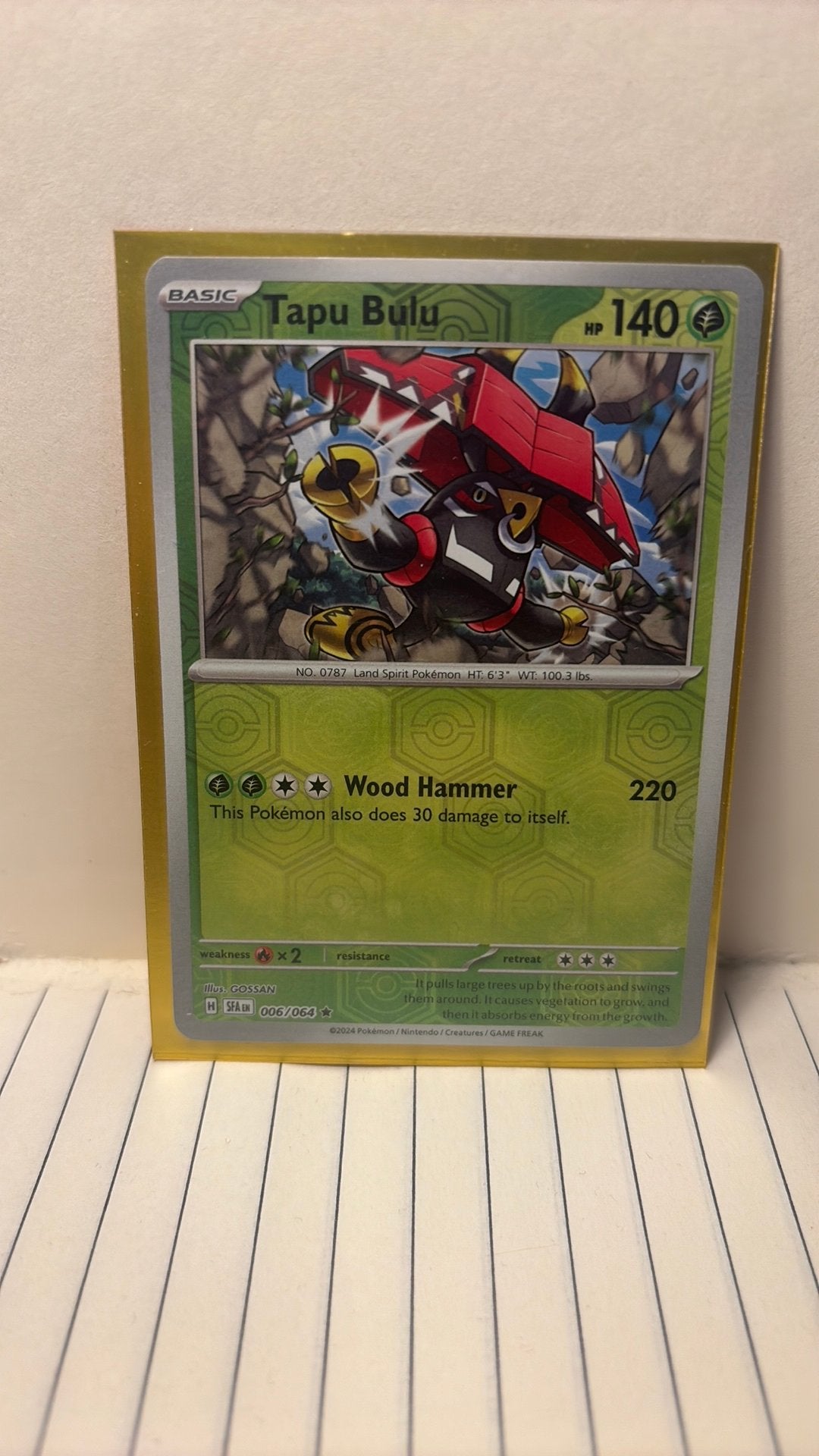 Tapu Bulu 006/064 reverse holo shrouded fable pokemon kaart, Ophalen of Verzenden, Nieuw