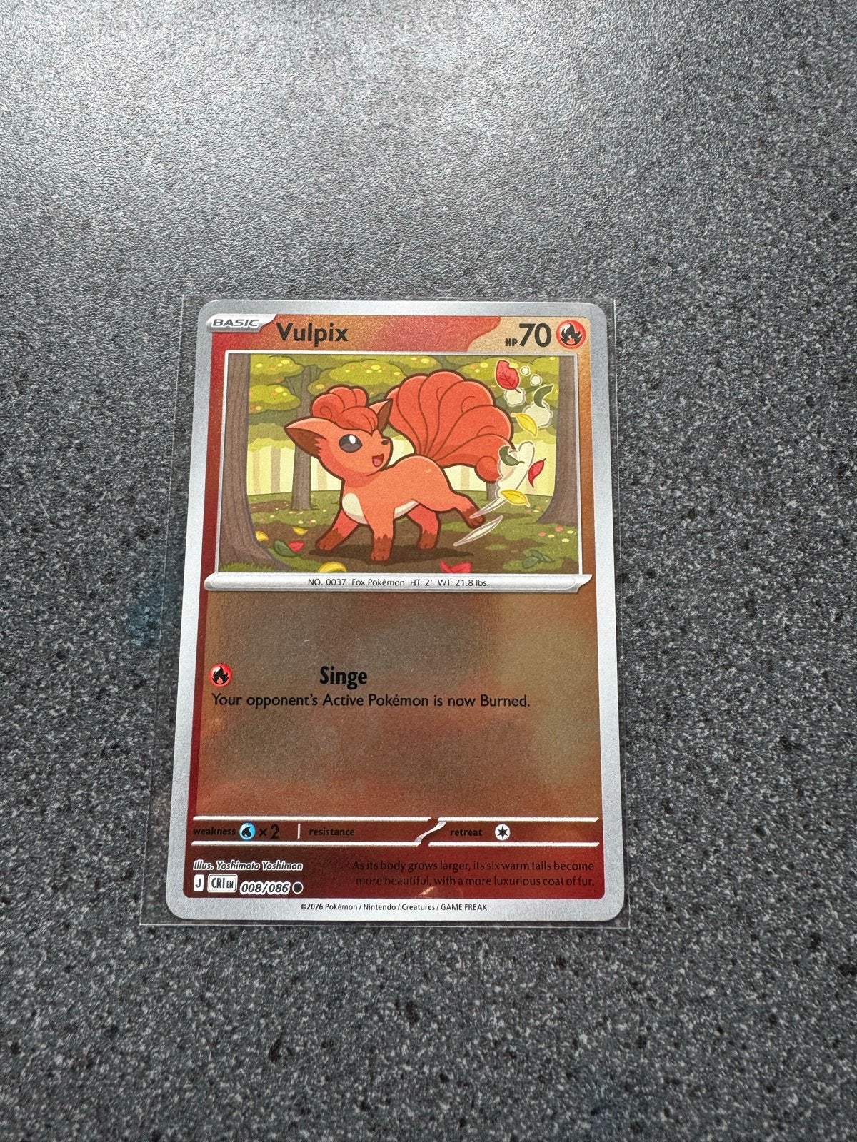 Vulpix 008/086 - Chaos Rising (Reverse Holo), Verzenden, Nieuw, Losse kaart
