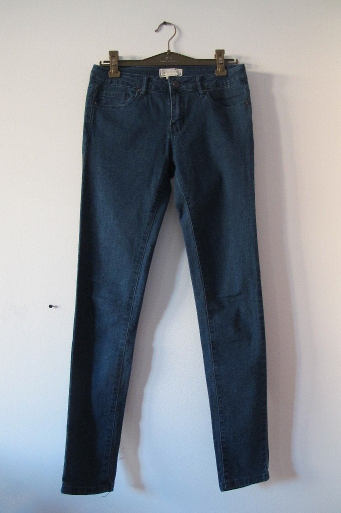 Blue skinny jeans (Forever 21), Broek, Gebruikt, Meisje, Ophalen of Verzenden