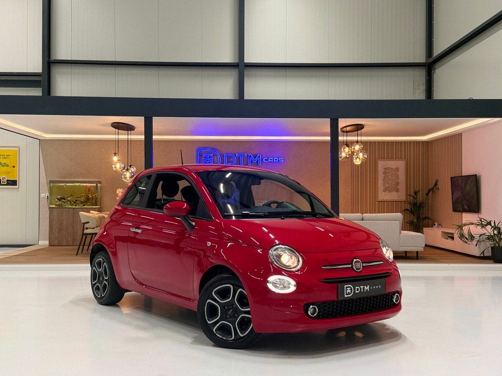 Fiat 500 1.0 Hybrid Club Cruise Led Navi Carplay Airco Sport, Auto's, Fiat, Voorwielaandrijving, Stof, 4 stoelen, Origineel Nederlands