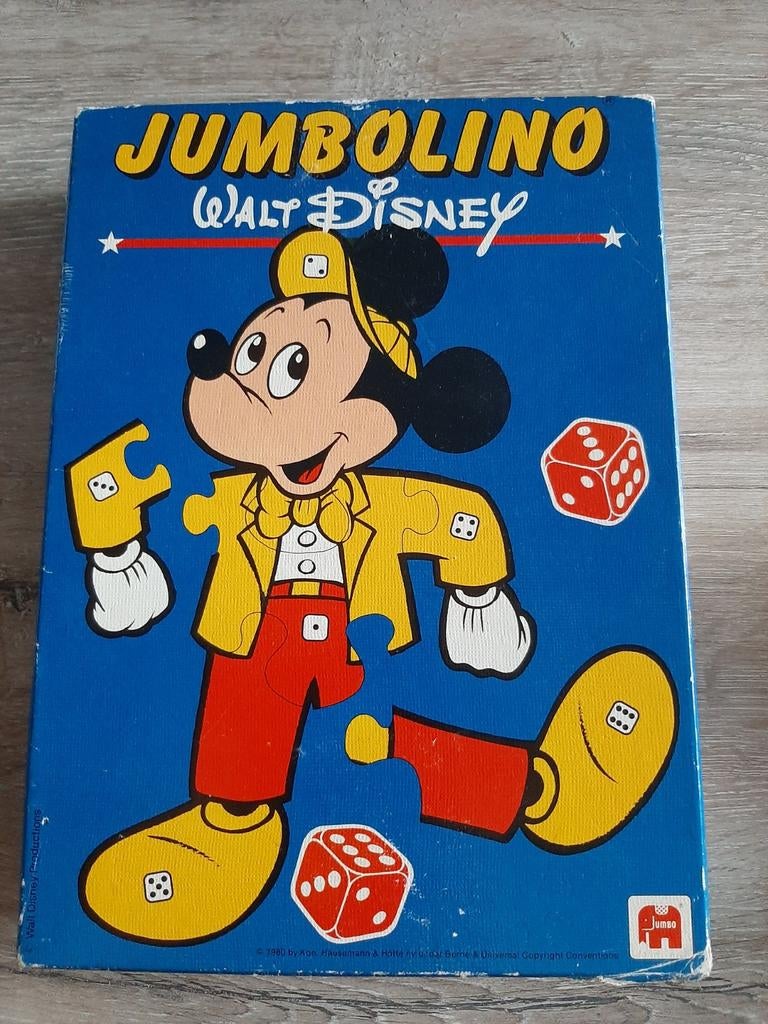 Jumbolino Walt Disney Mickey Mouse Puzzelspel, Ophalen of Verzenden, 10 tot 50 stukjes, Gebruikt, 4 tot 6 jaar