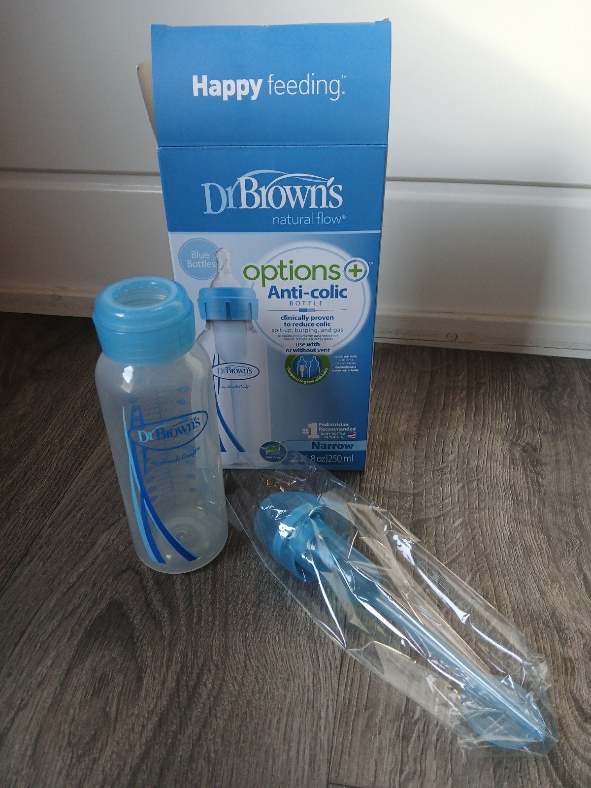 Dr. Brown's Natural Flow Options+ Anti-Colic Fles 250ml, Ophalen