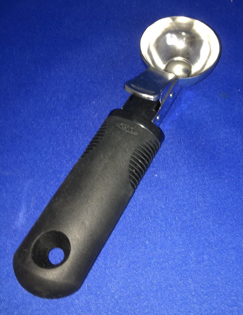 OXO Good Grips Ijs schep met drukknop, Overige typen, Ophalen of Verzenden, Zo goed als nieuw