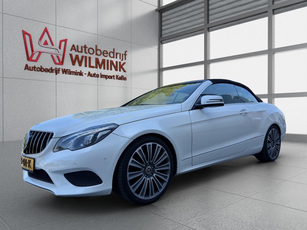 Mercedes E300 Prestige HK Stoelkoel ACC Keyless Sport Aircap, Auto's, Achterwielaandrijving, Cabriolet, 4 stoelen, Wit