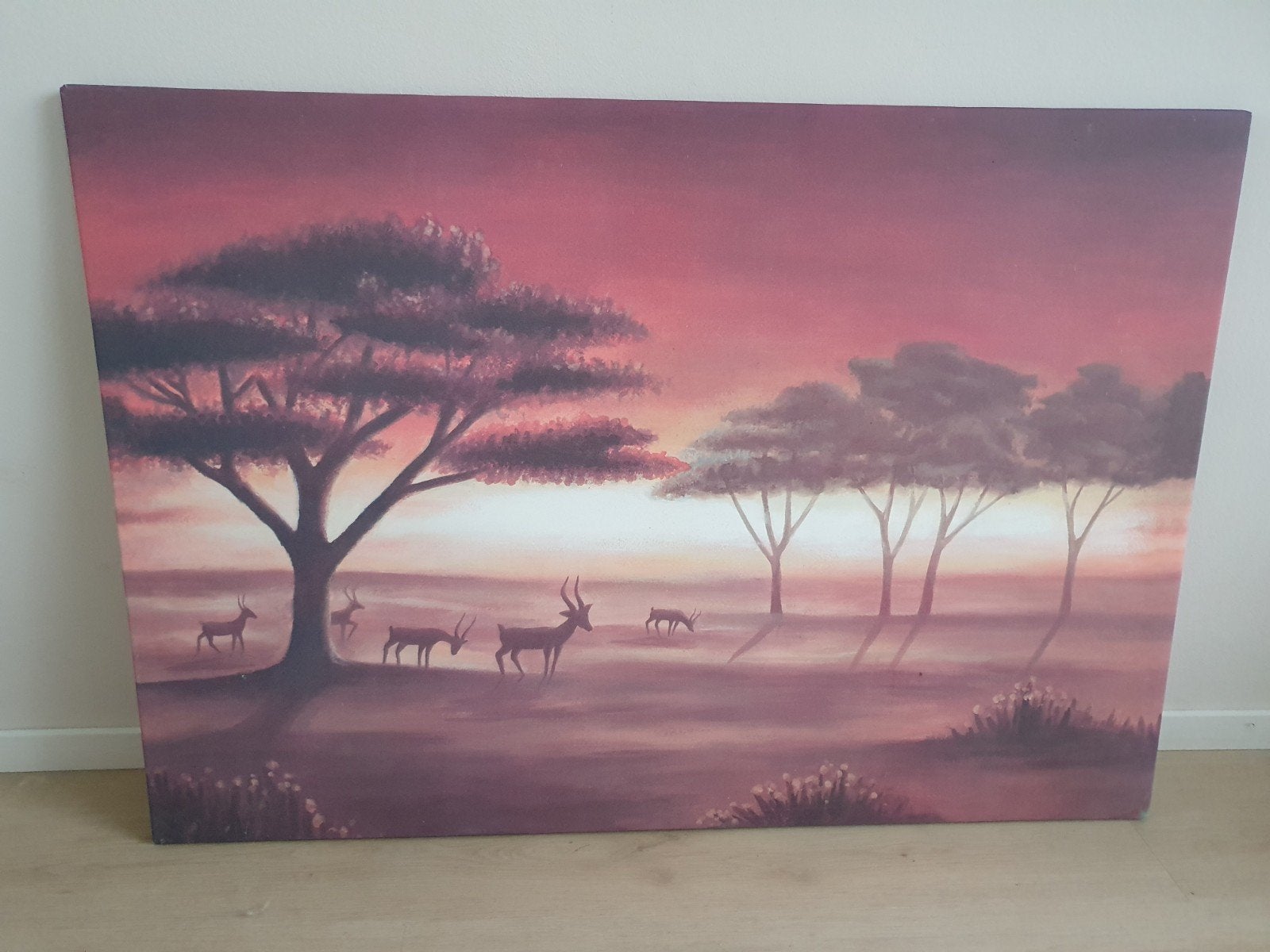 Grote canvas op raamwerk, Huis en Inrichting, Ophalen of Verzenden, Schilderij