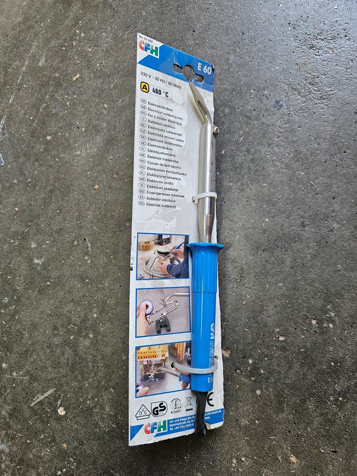 CFH E 60 Elektrische Soldeerbout 60 Watt, Ophalen of Verzenden, Nieuw, Overige typen, Overige merken