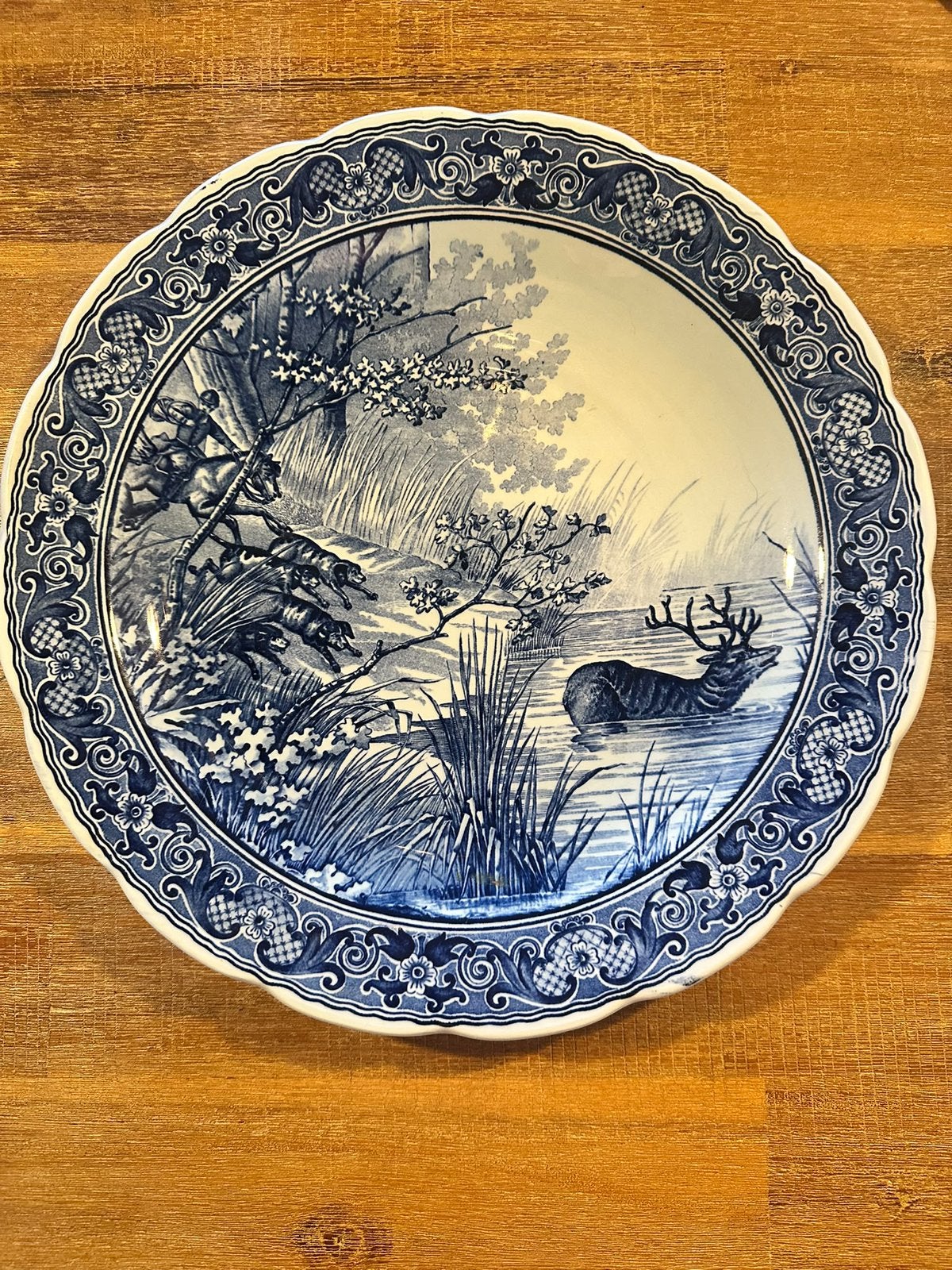 Vintage Delfts blauw wandbord, Antiek en Kunst, Ophalen of Verzenden