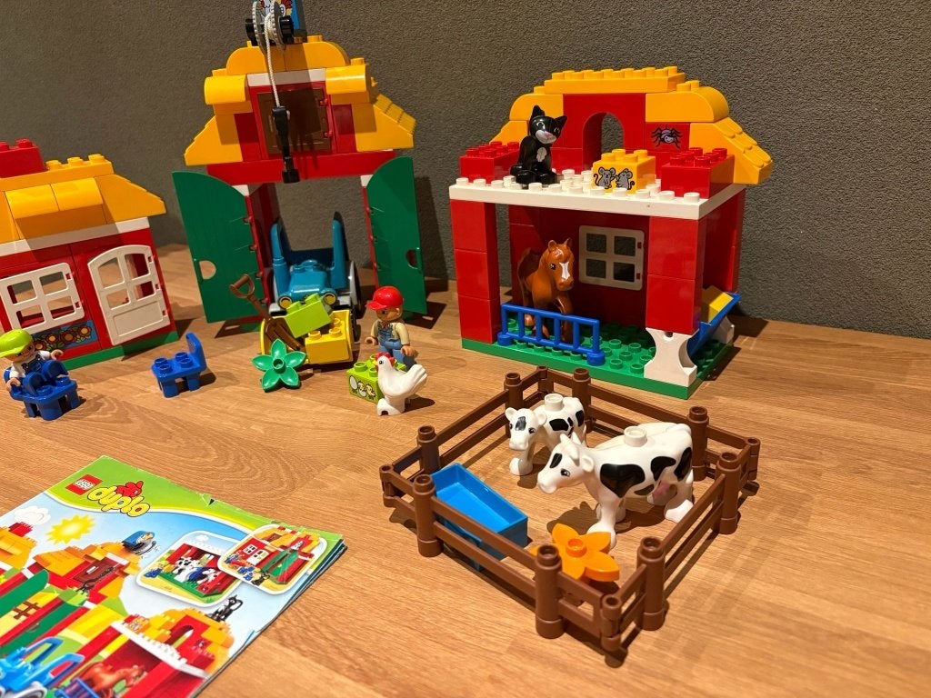 Duplo grote boerderij 10525 + 2 sets, Ophalen, Overige thema's, Compleet, Zo goed als nieuw