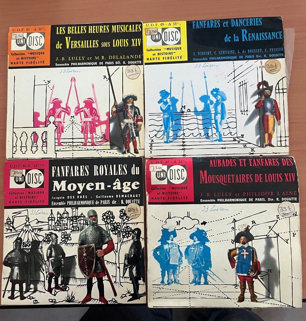 Zeldzame Unidisk collection "Musique et Histoire", Cd's en Dvd's, Vinyl | Klassiek, Gebruikt, Overige componisten, Ophalen of Verzenden