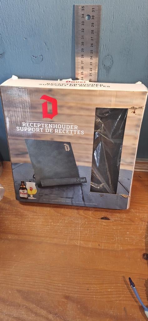 Duvel receptenhouder tafelstandaard (27426), Ophalen of Verzenden, Nieuw, Glas of Glazen, Duvel