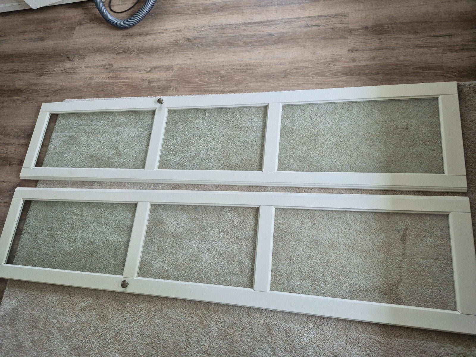 LIATORP witte vitrinedeuren, Huis en Inrichting, Ophalen of Verzenden, Minder dan 25 cm, Minder dan 150 cm, 150 tot 200 cm