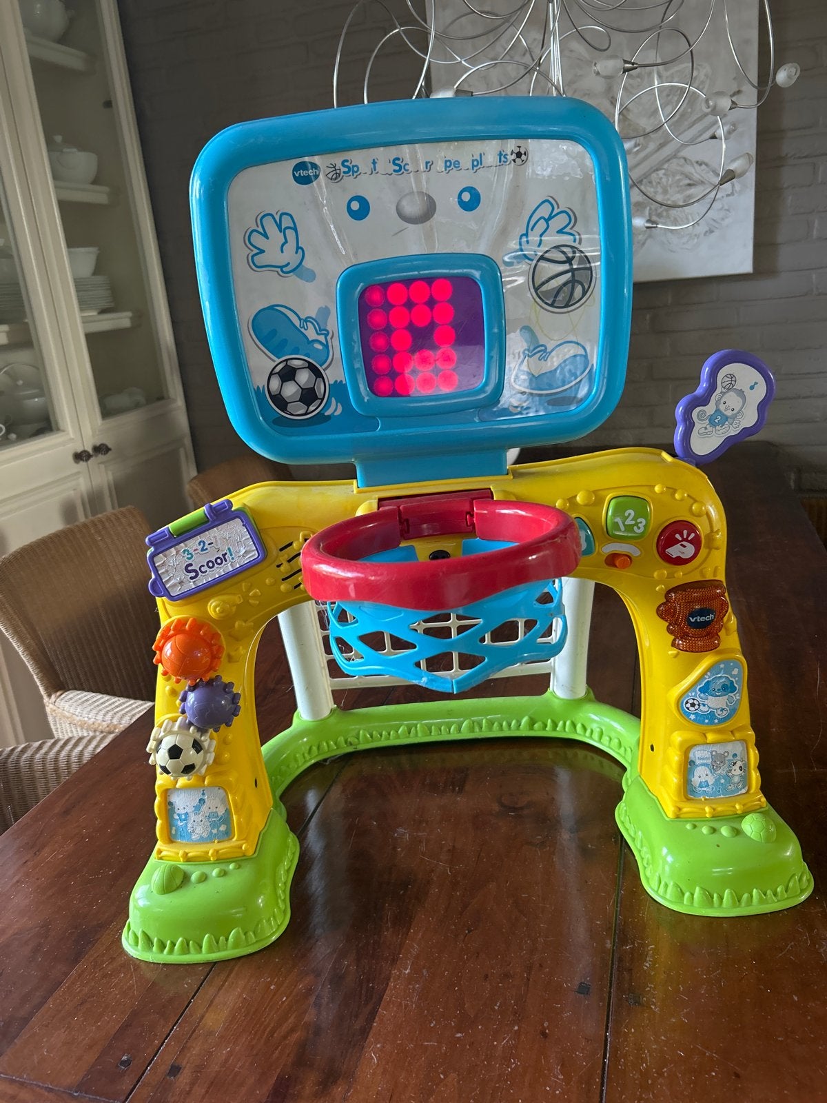 VTech 2-in-1 Voetbal & Basketbal Doel, Ophalen, Zo goed als nieuw, Overige typen, Met licht