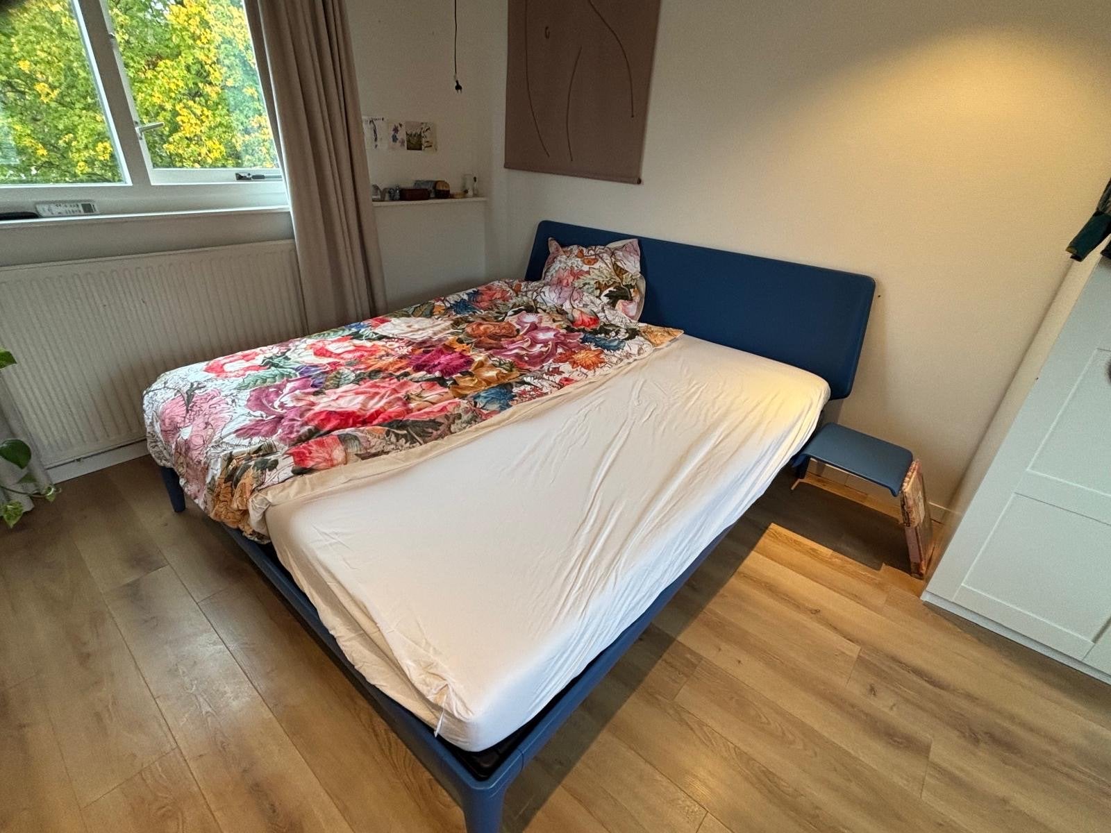 Auping Essential 180x210, Ophalen, Blauw, 210 cm, Tweepersoons